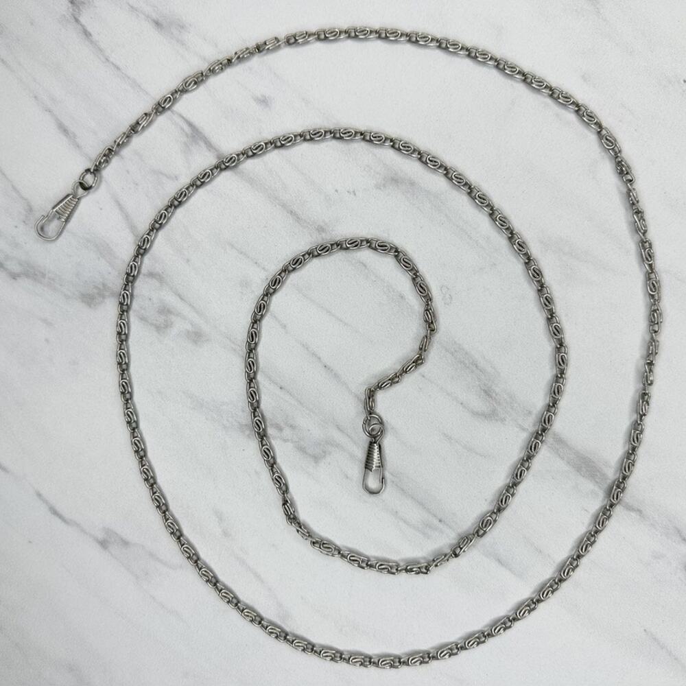 Skinny Swirl Silver Tone Chain Purse Handbag Replacement Strap ✨